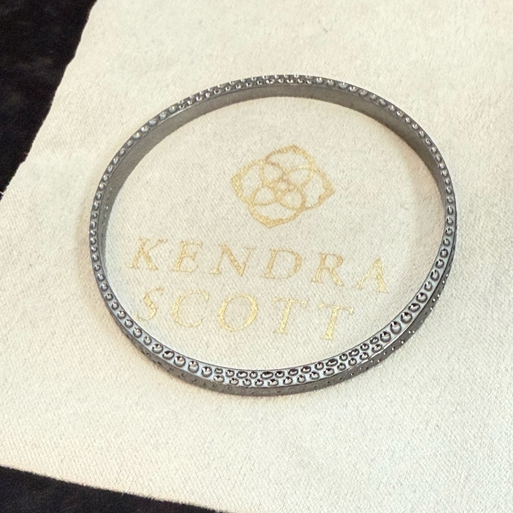 Kendra Scott bangle bracelet gunmetal